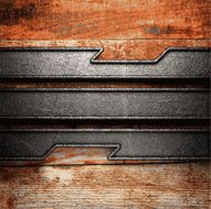 metal and wood background N374