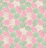 Feathers seamless ornate pattern