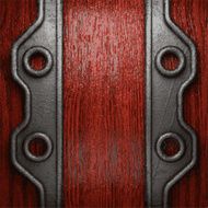metal and wood background N377