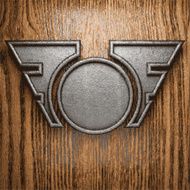 metal and wood background N391