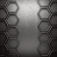 metal on wall background N177