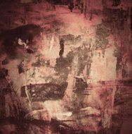 Abstract Watercolor nature painting N508