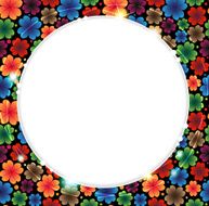 Abstract bright flowers