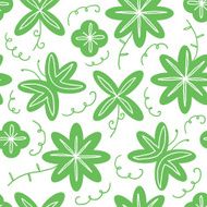 Elegant floral vector seamless pattern