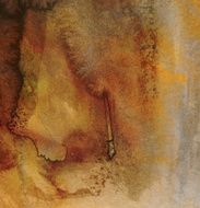 Abstract Watercolor nature painting N615
