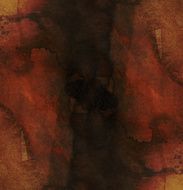 Abstract Watercolor nature painting N618