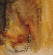 Abstract Watercolor nature painting N646