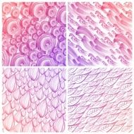 Set of Colorful water color painting background N19