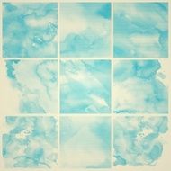 Set of Colorful water color painting background N21