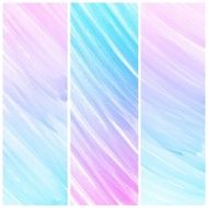 Set of Colorful water color painting background N34