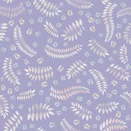 Ornamental leaves seamless background
