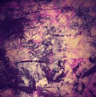 Abstract Watercolor nature painting N695