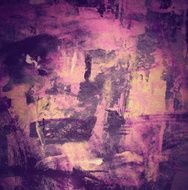 Abstract Watercolor nature painting N697