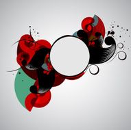 Retro abstract composition