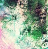 Abstract Watercolor nature painting N752