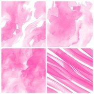 Set of Colorful water color painting background N54