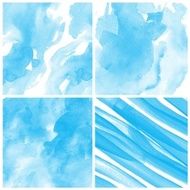 Set of Colorful water color painting background N55