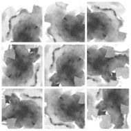 Set of Colorful water color painting background N67