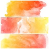 Set of Colorful water color painting background N76