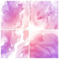 Set of Colorful water color painting background N79