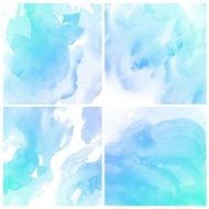 Set of Colorful water color painting background N82