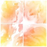 Set of Colorful water color painting background N85