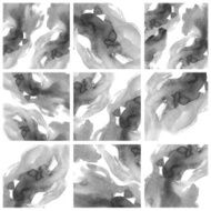 Set of Colorful water color painting background N86