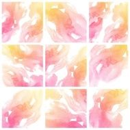 Set of Colorful water color painting background N87
