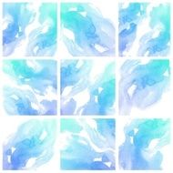 Set of Colorful water color painting background N88