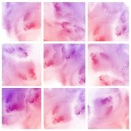 Set of Colorful water color painting background N92