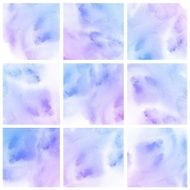 Set of Colorful water color painting background N98
