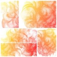 Set of Colorful water color painting background N101