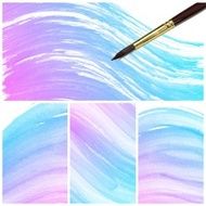 Set of Colorful water color painting background N103
