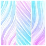 Set of Colorful water color painting background N117