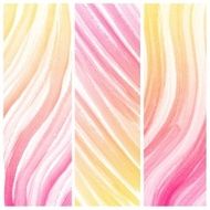 Set of Colorful water color painting background N118