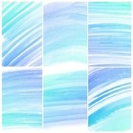 Set of Colorful water color painting background N138