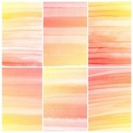 Set of Colorful water color painting background N142