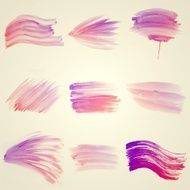 Set of Colorful water color painting background N151