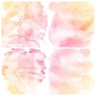 Set of Colorful water color painting background N154