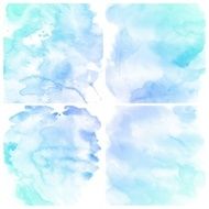 Set of Colorful water color painting background N155