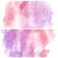 Set of Colorful water color painting background N163