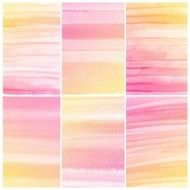 Set of Colorful water color painting background N166