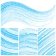 Set of Colorful water color painting background N172