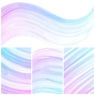 Set of Colorful water color painting background N175