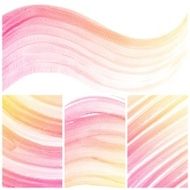 Set of Colorful water color painting background N176