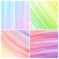 Set of Colorful water color painting background N179