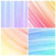 Set of Colorful water color painting background N180