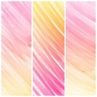Set of Colorful water color painting background N185