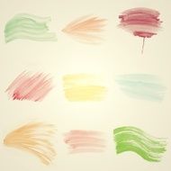 Set of Colorful water color painting background N190