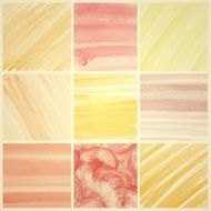 Set of Colorful water color painting background N192